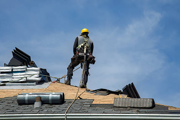 Professional Gutter Installation technician working in Isanti, MN